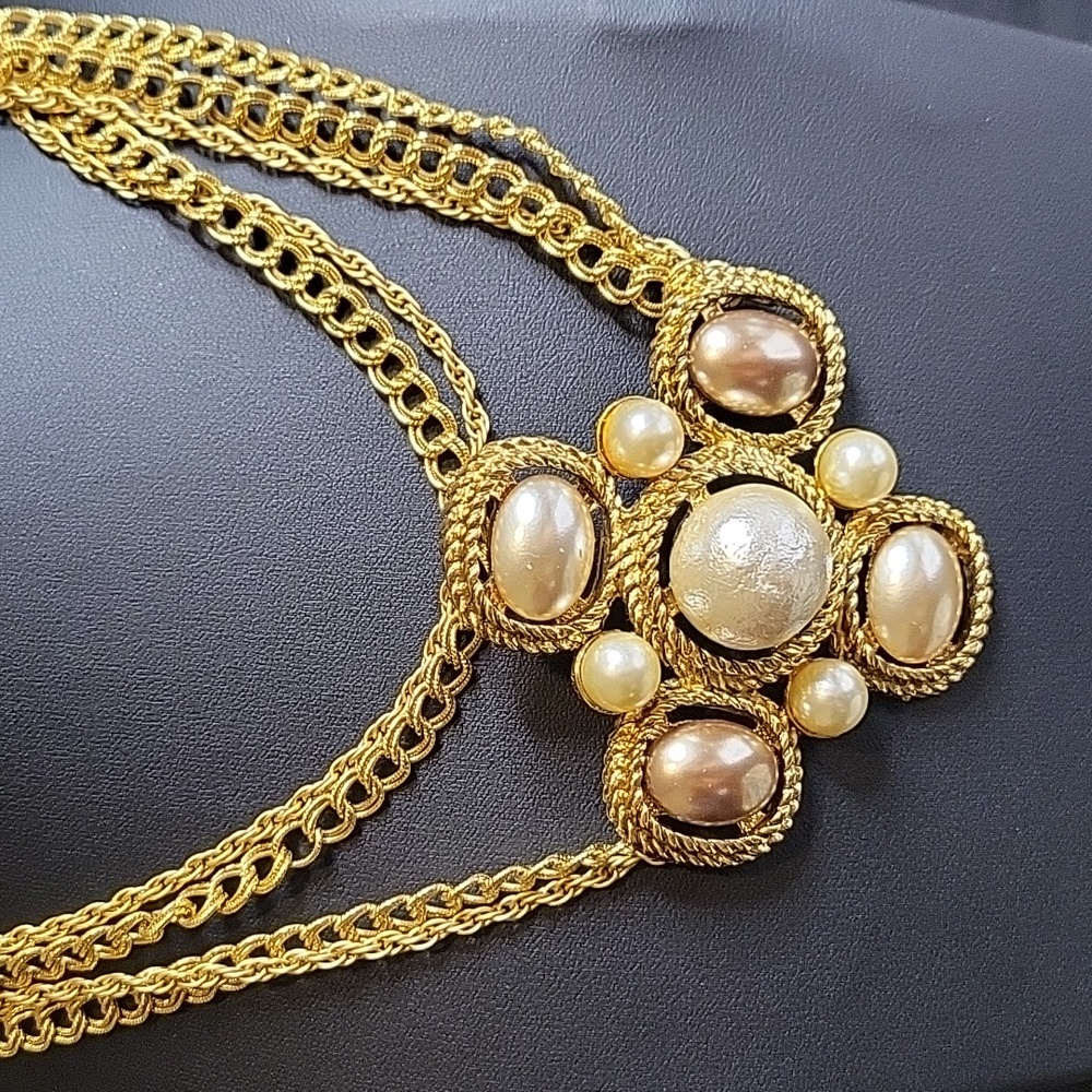 Vintage Ralph Lauren Couture Maltese Cross Necklace